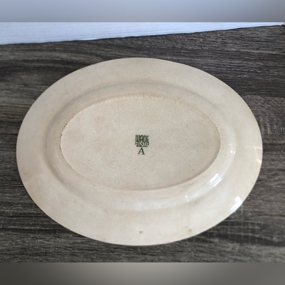 Vtg Wade Heath England Floral Serving Platter - Picture 6 of 13